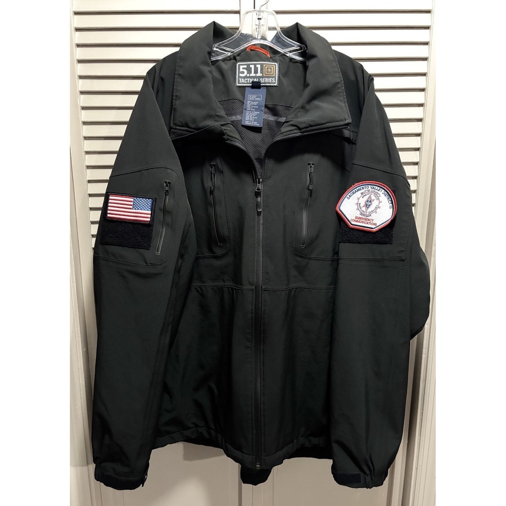 511 Tactical Series Canvas Jacket Remov Hood‎ Lined Size 4XL EUC Collar Pockets